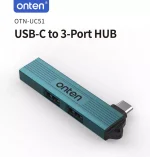 ONTEN UC51 3 in 1 USB C HUB to 3 port Hub USB 3.0 X1 USB 2.0 X2
