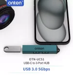 ONTEN UC51 3 in 1 USB C HUB to 3 port Hub USB 3.0 X1 USB 2.0 X2