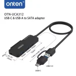 ONTEN UCA312 USB-A & USB-C to SATA Adapter with 3XUSB 3.0 HUB