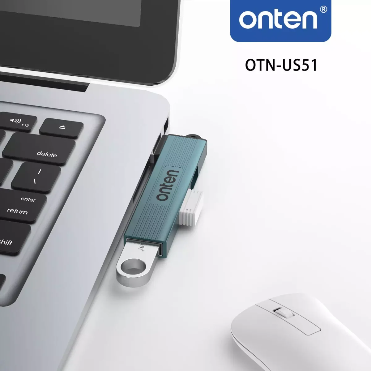 ONTEN US51 3 in 1 USB  HUB to 3 port Hub USB 3.0 X1 USB 2.0 X2