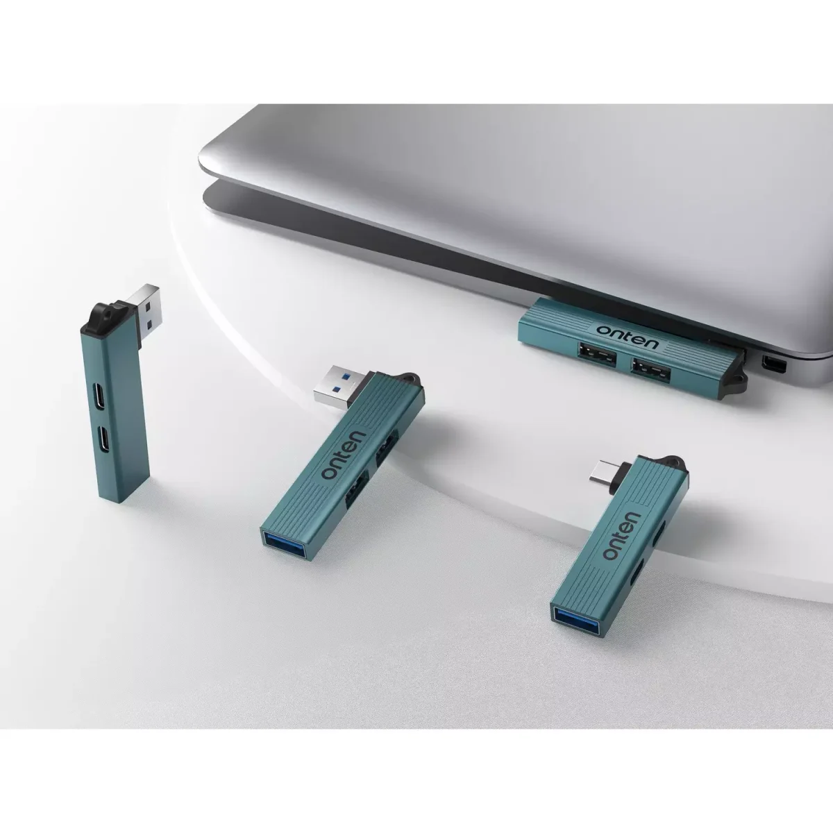 ONTEN US51 3 in 1 USB  HUB to 3 port Hub USB 3.0 X1 USB 2.0 X2