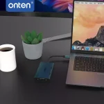 ONTEN M206 USB C HUB 4 IN 1 Multi Stream Dual HDMI 4K @60Hz, VGA and Audio 3.5MM