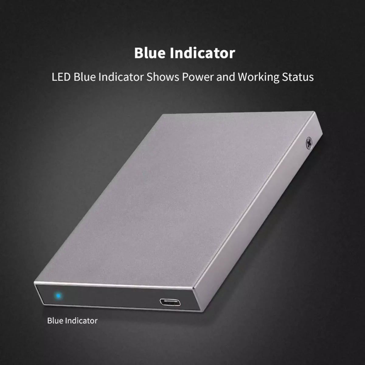 SSK HE-C600 Aluminum 2.5 Hard Drive Enclosure USB C 3.1 Gen 2(6Gbps)