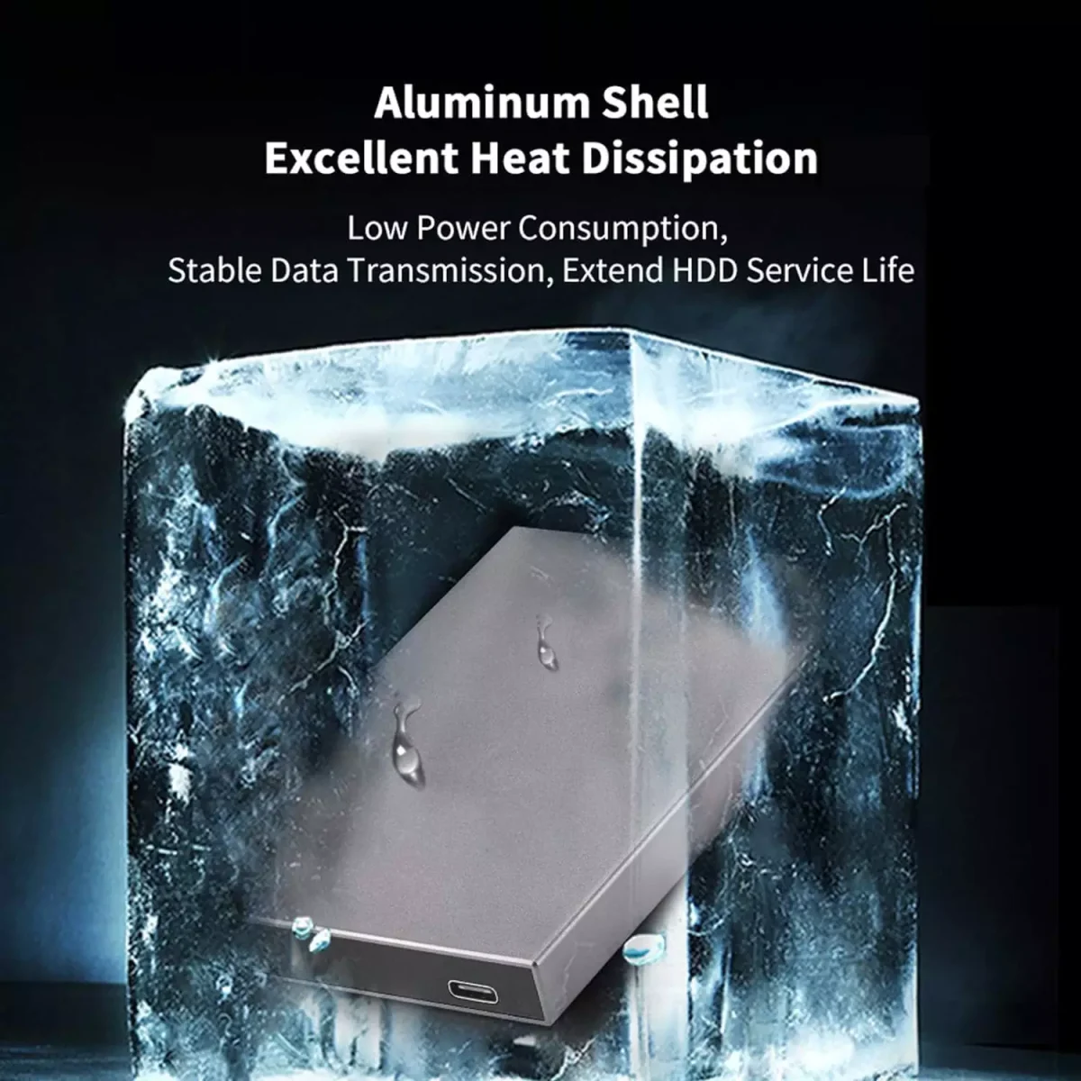 SSK HE-C600 Aluminum 2.5 Hard Drive Enclosure USB C 3.1 Gen 2 (6Gbps)