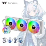 Thermaltake PRO360 360mm With LCD Screen Close-Loop AIO Liquid Cooler, ARGB Sync, 120mm PWM, AMD Ryzen AM5AM4, Intel LGA17001200 (White)