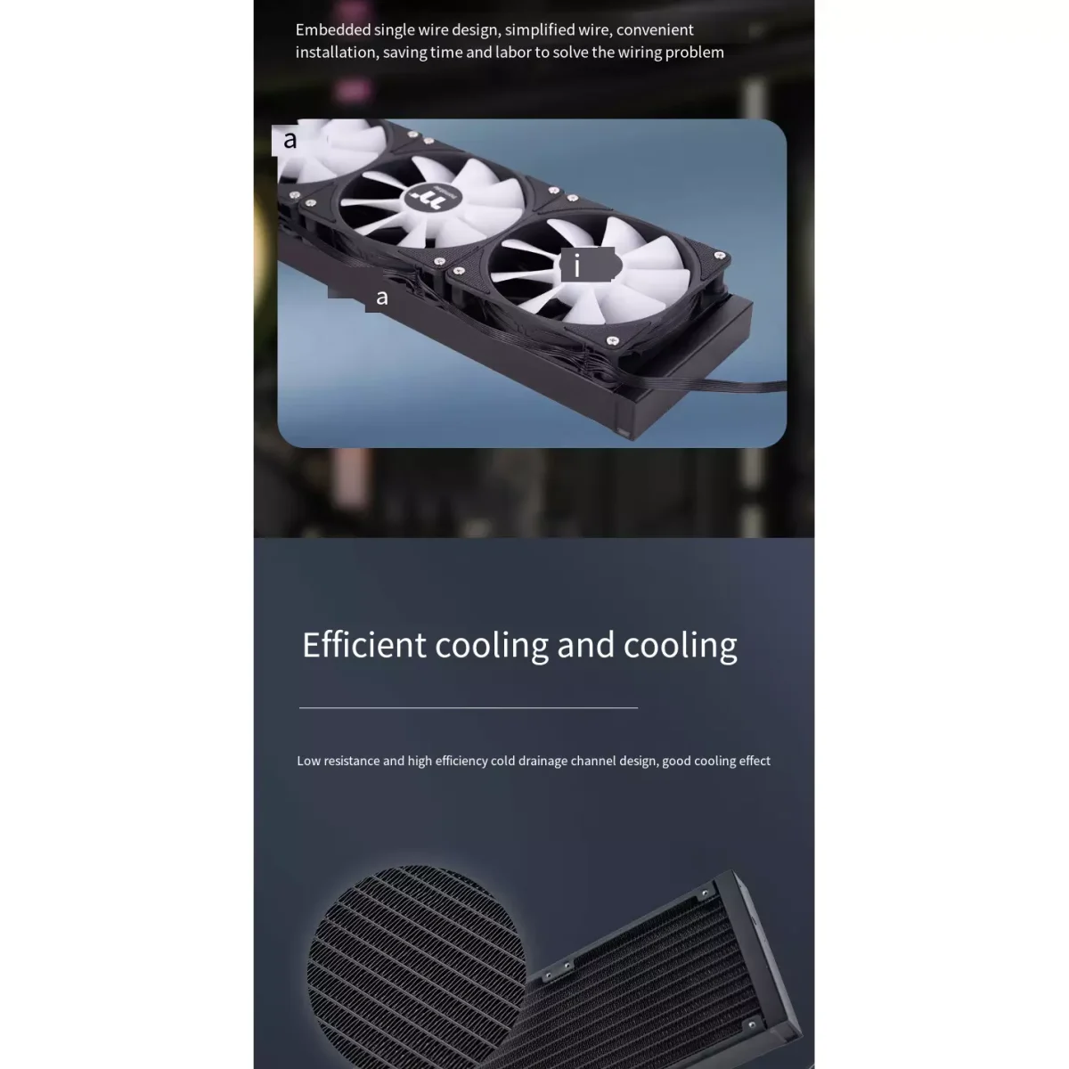 Thermaltake PRO360 360mm With LCD Screen Close-Loop AIO Liquid Cooler, ARGB Sync, 120mm PWM, AMD Ryzen AM5AM4, Intel LGA17001200 (White)