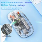 Transparent Wireless Bluetooth Silent Mouse
