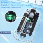 Transparent Wireless Bluetooth Silent Mouse