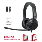 JEDEL HS-100 USB Headset - Noise Cancelling Microphone - In-Line Volume Control - Mic On/off Switch