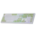 XTRIKE ME KB512 Gaming Keyboard - mechanical feeling - Rainbow LED Lighting (White Green)