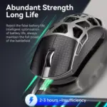 ATTACK SHARK R3 46g Superlight Magnesium Alloy Wireless,Bluetooth & Wired Gaming Mouse, 8KHz Polling Rate, PAW3395 26K DPI Sensor Programmable With Griptape (Grey)