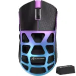 ATTACK SHARK R3 46g Superlight Magnesium Alloy Wireless,Bluetooth & Wired Gaming Mouse, 8KHz Polling Rate, PAW3395 26K DPI Sensor Programmable With Griptape (Purple)