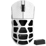 ATTACK SHARK R3 46g Superlight Magnesium Alloy Wireless,Bluetooth & Wired Gaming Mouse, 8KHz Polling Rate, PAW3395 26K DPI Sensor Programmable With Griptape (Silver)