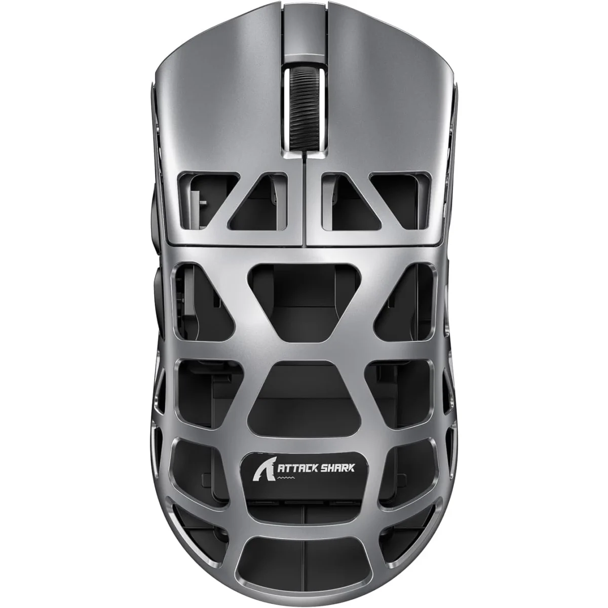 ATTACK SHARK R3 46g Superlight Tri Mode BT/Wireless 2.4Ghz/Wired Gaming Mouse, Magnesium Alloy, PAW3395 26K DPI Sensor, 8000Hz Wireless Polling Rate (Grey)