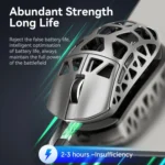 ATTACK SHARK R3 46g Superlight Tri Mode BT/Wireless 2.4Ghz/Wired Gaming Mouse, Magnesium Alloy, PAW3395 26K DPI Sensor, 8000Hz Wireless Polling Rate (Grey)