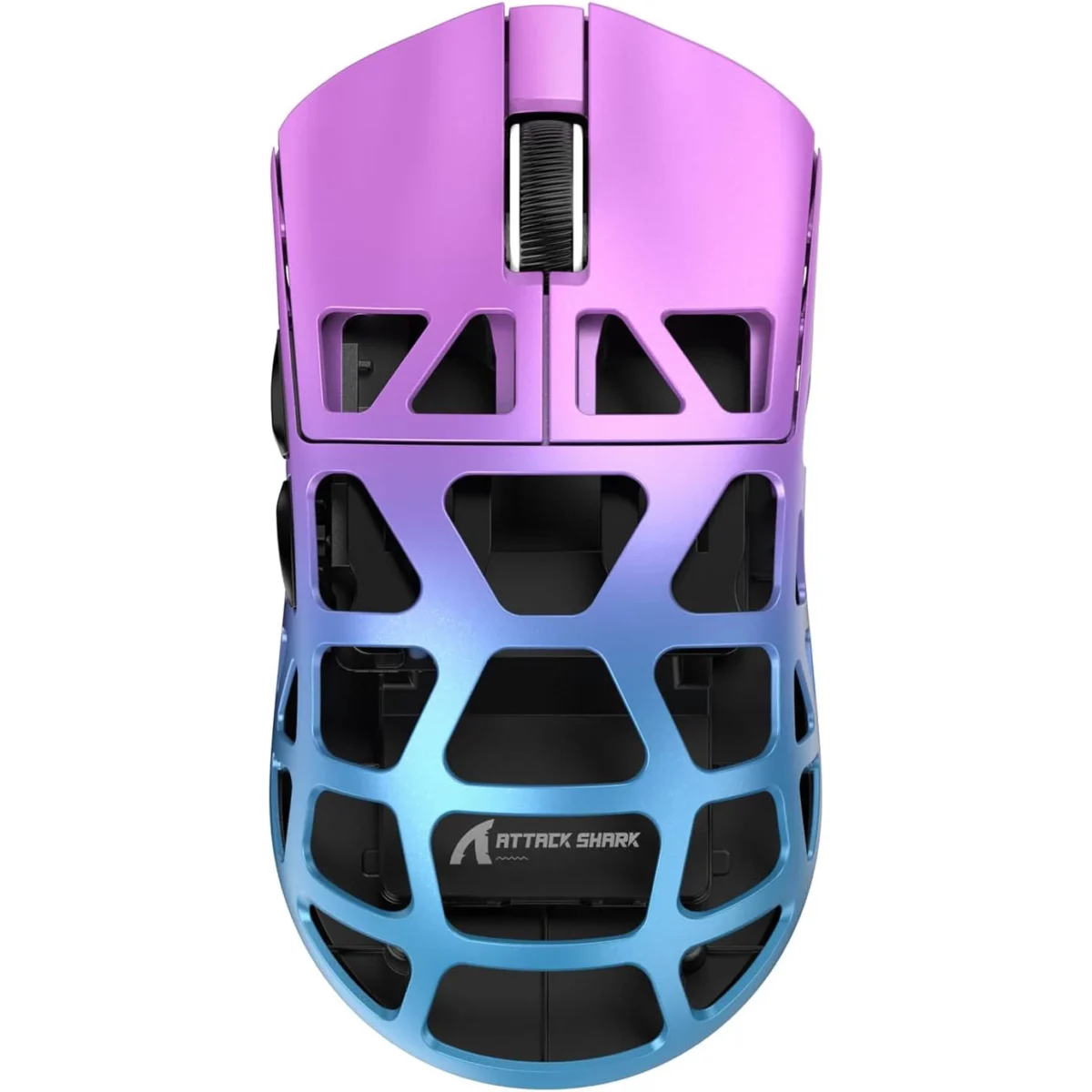 ATTACK SHARK R3 46g Superlight Tri Mode BT/Wireless 2.4Ghz/Wired Gaming Mouse, Magnesium Alloy, PAW3395 26K DPI Sensor, 8000Hz Wireless Polling Rate (Purple)