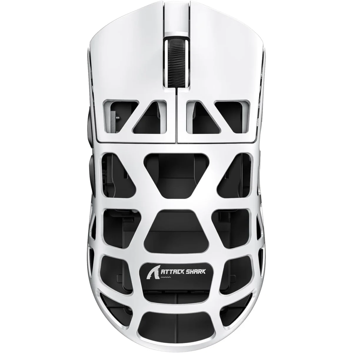 ATTACK SHARK R3 46g Superlight Tri Mode BT/Wireless 2.4Ghz/Wired Gaming Mouse, Magnesium Alloy, PAW3395 26K DPI Sensor, 8000Hz Wireless Polling Rate (Silver)
