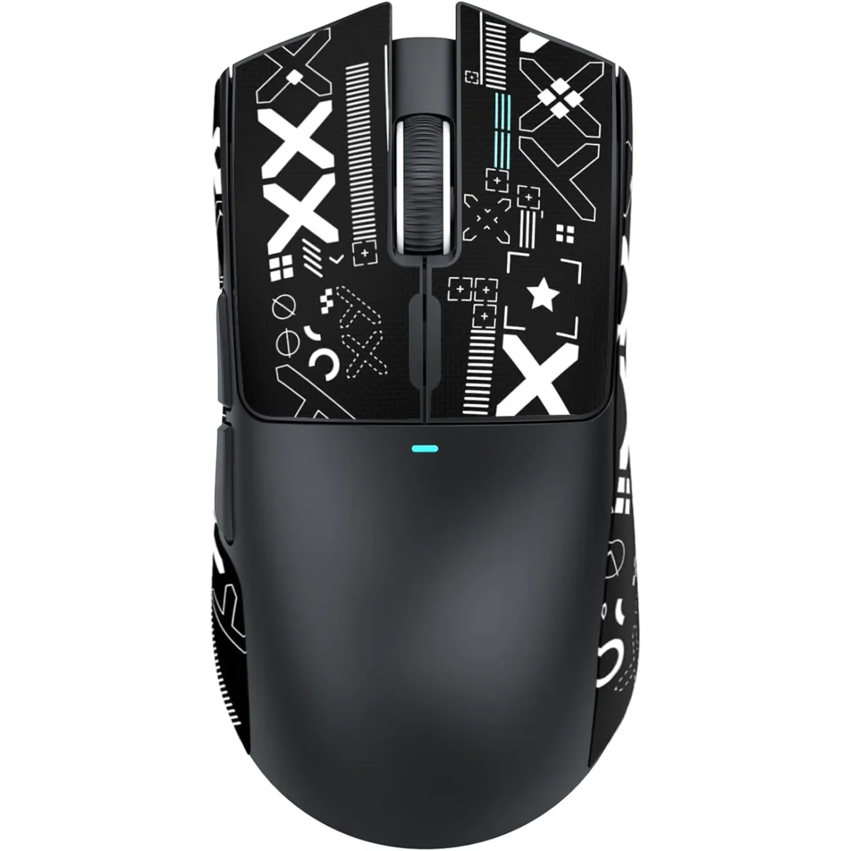 ATTACK SHARK X11 Lightweight Tri-Mode Wireless 2.4G/USB-C Wired/BT Gaming Mouse with RGB Charging Dock ,22K DPI,PAW3311 Optical Sensor (Black)