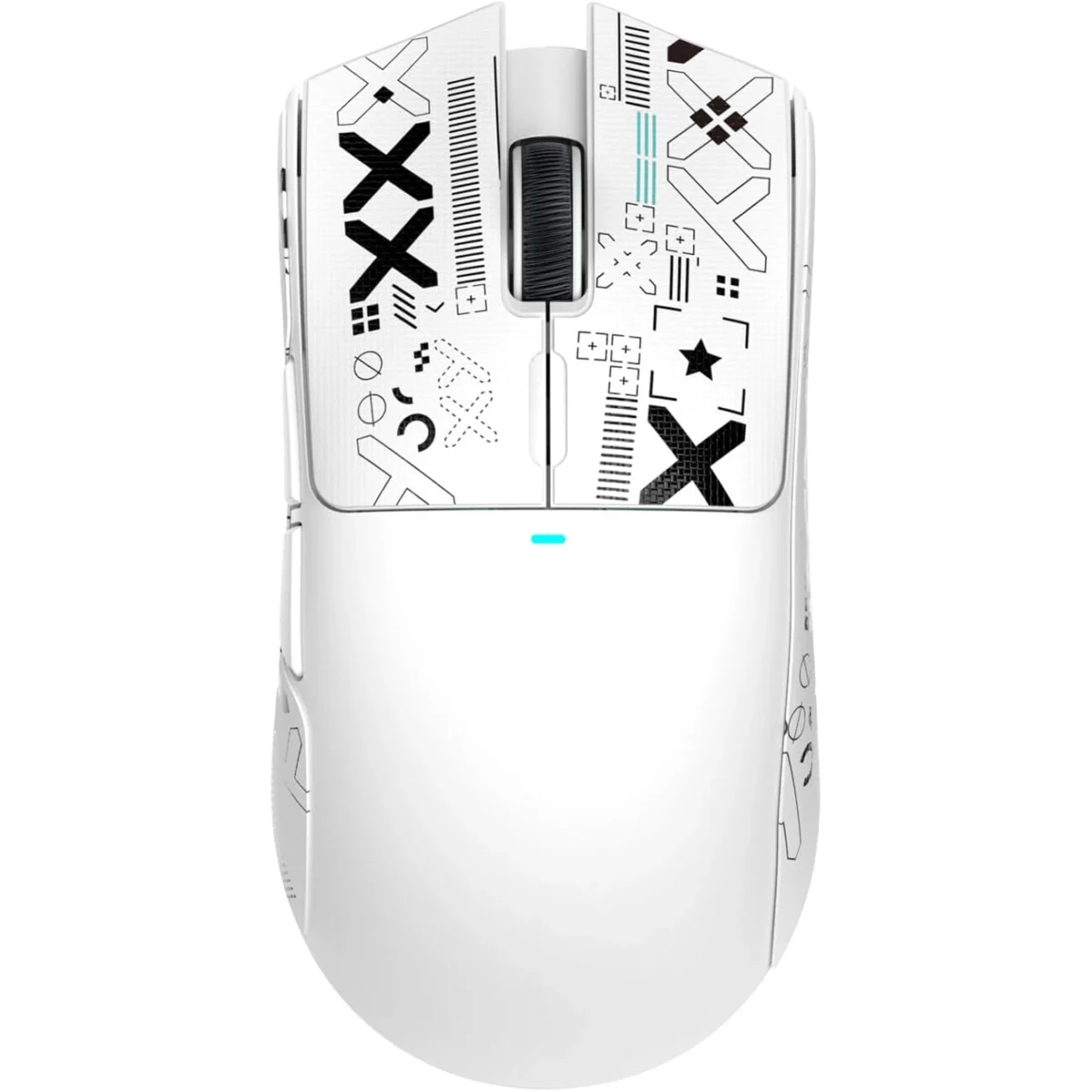 ATTACK SHARK X11 Lightweight Tri-Mode Wireless 2.4G/USB-C Wired/BT Gaming Mouse with RGB Charging Dock ,22K DPI,PAW3311 Optical Sensor (White)