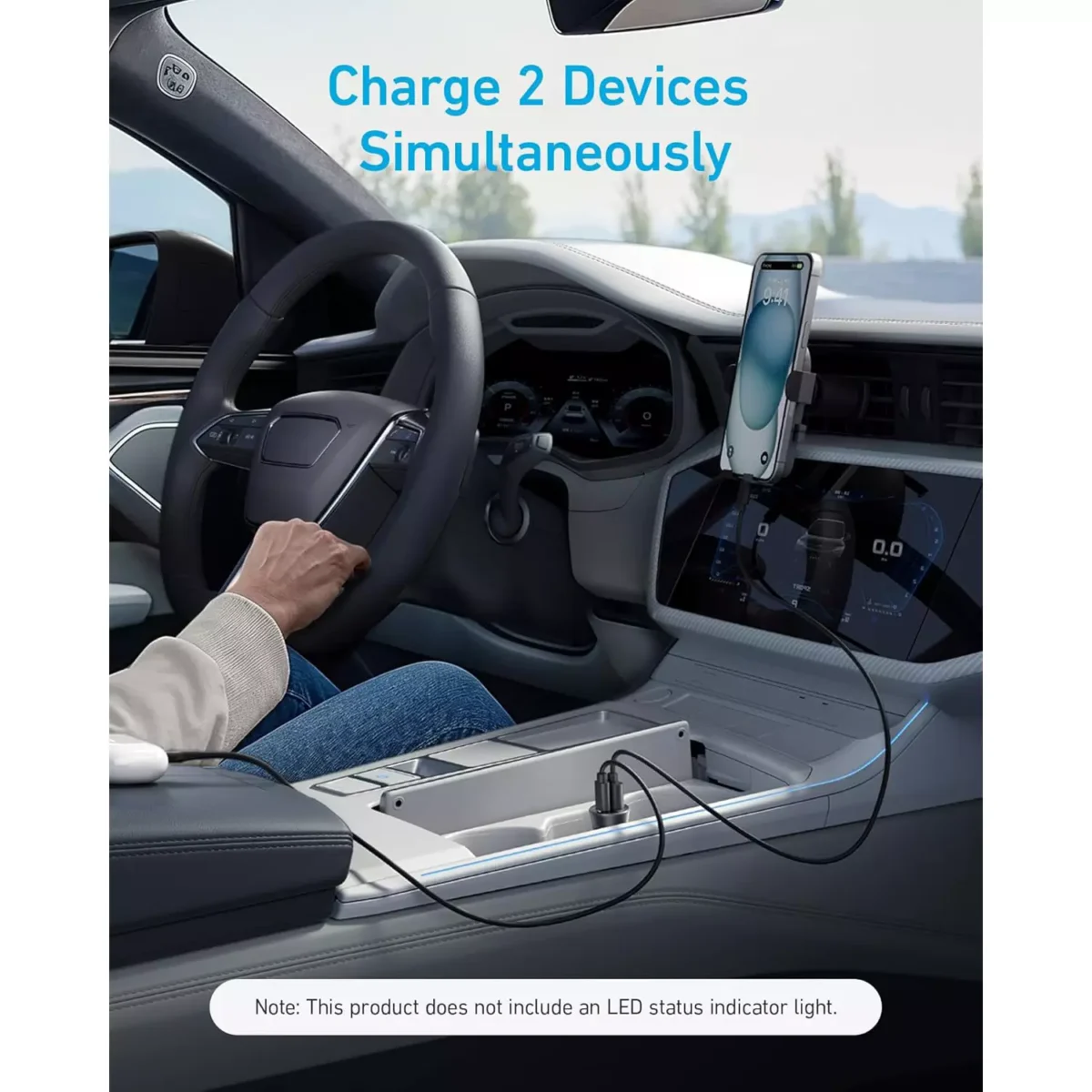 Anker USB-C Car Charger 30W 2-Port Type-C Car Adapter, PowerIQ 3.0,