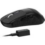 Attack Shark R6 Tri-mode Wireless 2.4G/Bluetooth/wired Gaming Mouse, 42K DPl PAW 3950Max Sensor Nordic 52480, 8KHz Polling, OMRON Optical Switch Ultralight 39g (Black)