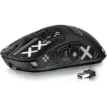 Attack Shark X3 Tri-modes Wireless 2.4Ghz, Wired, BT5.0 Gaming Mouse, 49g Lightweight Triple Mode Ergonomic Computer Mouse, PAW3395 26K DPI Sensor, 200h Battery Life, (Black)