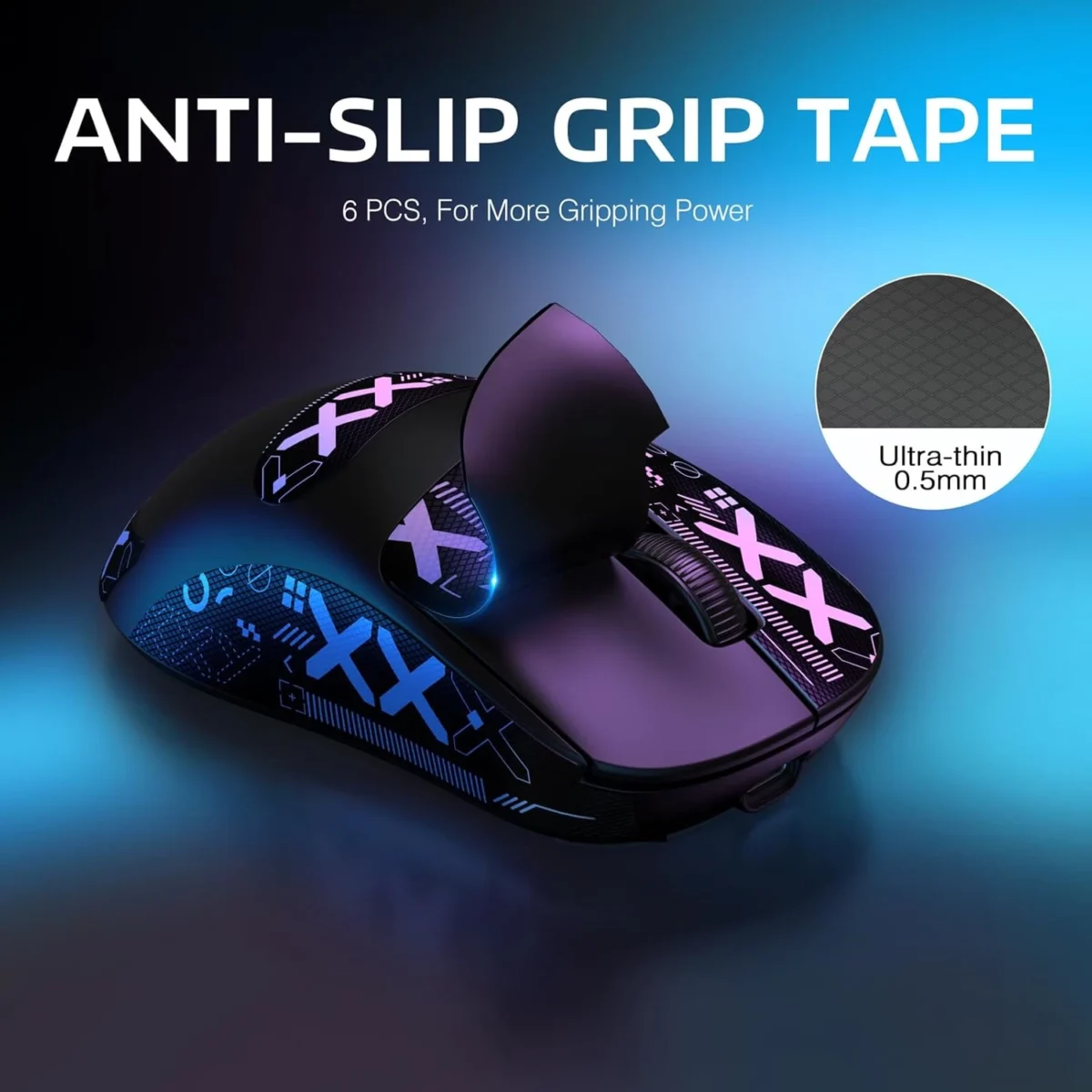 Attack Shark X3 Tri-modes Wireless 2.4Ghz, Wired, BT5.0 Gaming Mouse, 49g Lightweight Triple Mode Ergonomic Computer Mouse, PAW3395 26K DPI Sensor, 200h Battery Life, (Black)