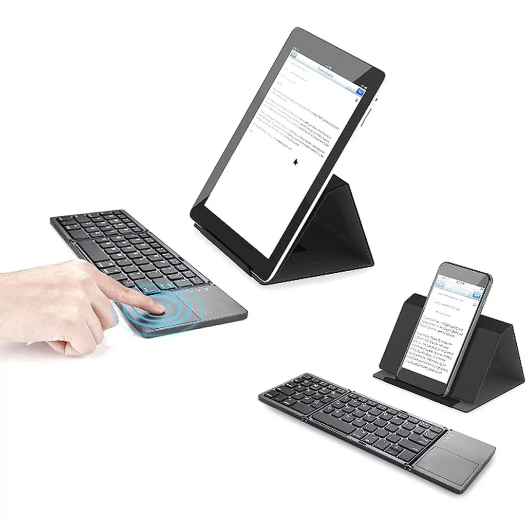 B033 Folding Bluetooth Keyboard Ultra Slim with Touchpad