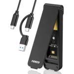 FIDECO M.2 NVMe SSD Enclosure, USB 3.2 Gen 2 to M.2 NVMe Enclosure, PCIe NVMe Adapter for M & M+B Key