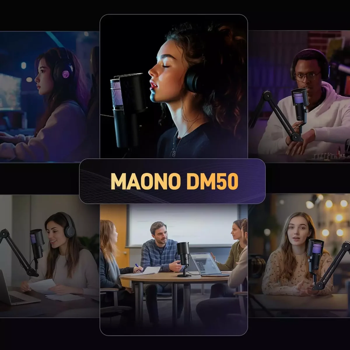 MAONO DM50 USB Condenser Gaming Microphone