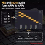 MAONO PS22 Lite USB Audio Interface with XLR Input 24-bit192kHz Routing Software LOOPBACK ASIO Driver