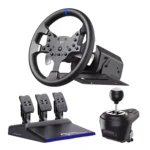 PXN V99 PC Racing Wheel, Real Force Feedback Steering Wheel with Pedals and Shifter, Detachable 270900 Degree Race Steering Wheel Simulator for PC, Xbox One, Xbox Series XS, PS4