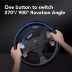 PXN V99 PC Racing Wheel, Real Force Feedback Steering Wheel with Pedals and Shifter, Detachable 270900 Degree Race Steering Wheel Simulator for PC, Xbox One, Xbox Series XS, PS4