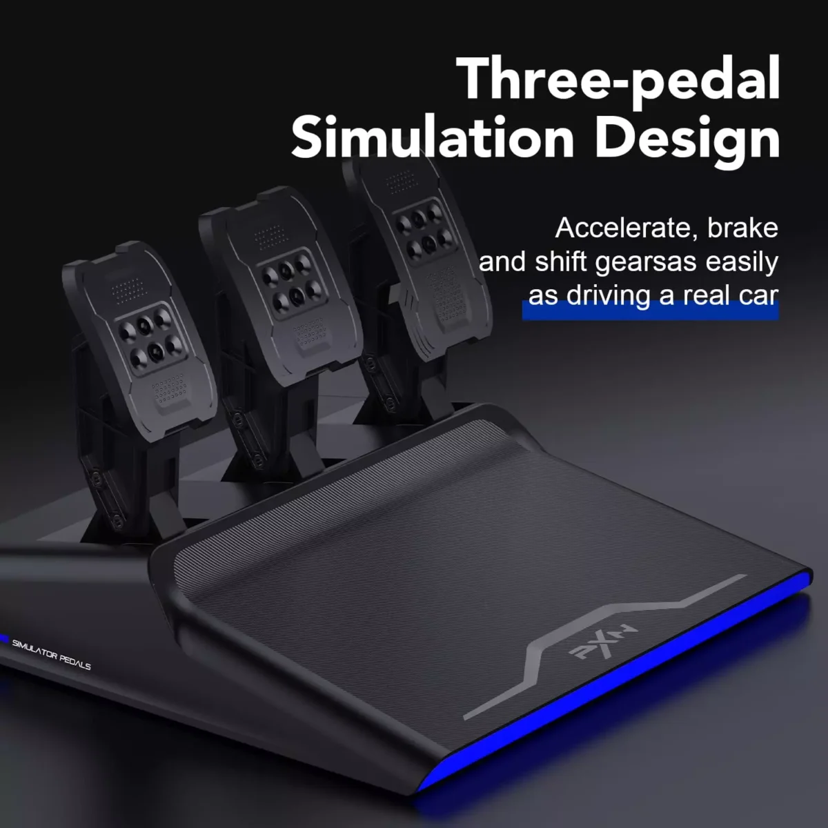 PXN V99 PC Racing Wheel, Real Force Feedback Steering Wheel with Pedals and Shifter, Detachable 270900 Degree Race Steering Wheel Simulator for PC, Xbox One, Xbox Series XS, PS4