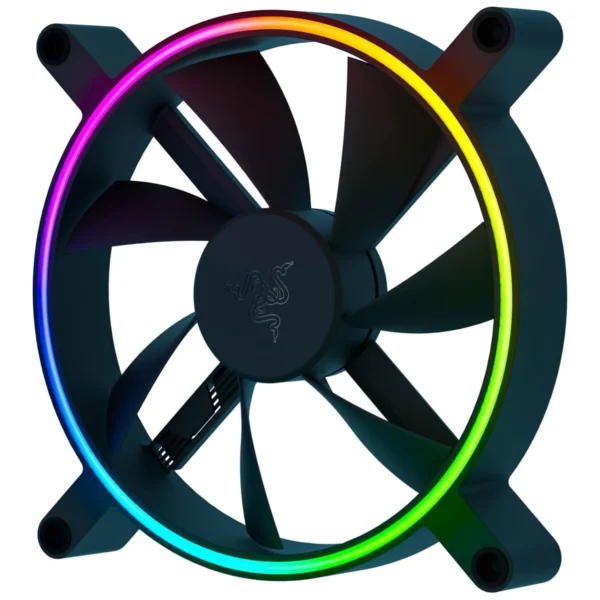 Razer Kunai Hydraulic 140MM aRGB PC Fan: Quiet, Powerful aRGB Fan - PWM Fan Controller Support - Powered by Razer Chroma RGB - 1 Fan