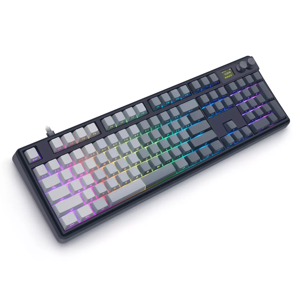 SKYLOONG GK104 RGB Gaming 8K Optical Keyboard - Glacier Brown Switch Hot Swappable - 8000Hz Polling Rate (English & Arabic)