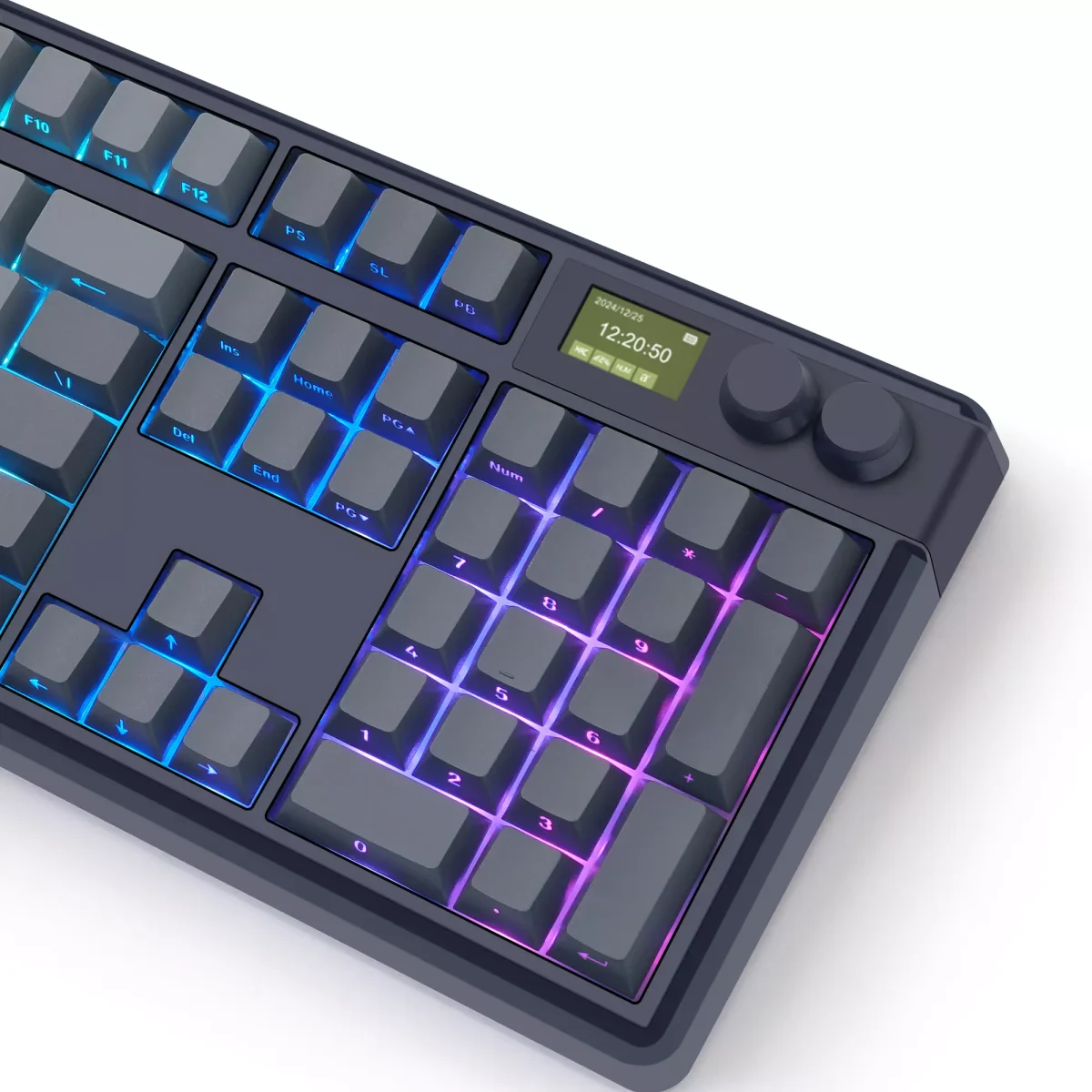 SKYLOONG GK104 RGB Gaming 8K Optical Keyboard - Glacier Brown Switch Hot Swappable - 8000Hz Polling Rate (English & Arabic)