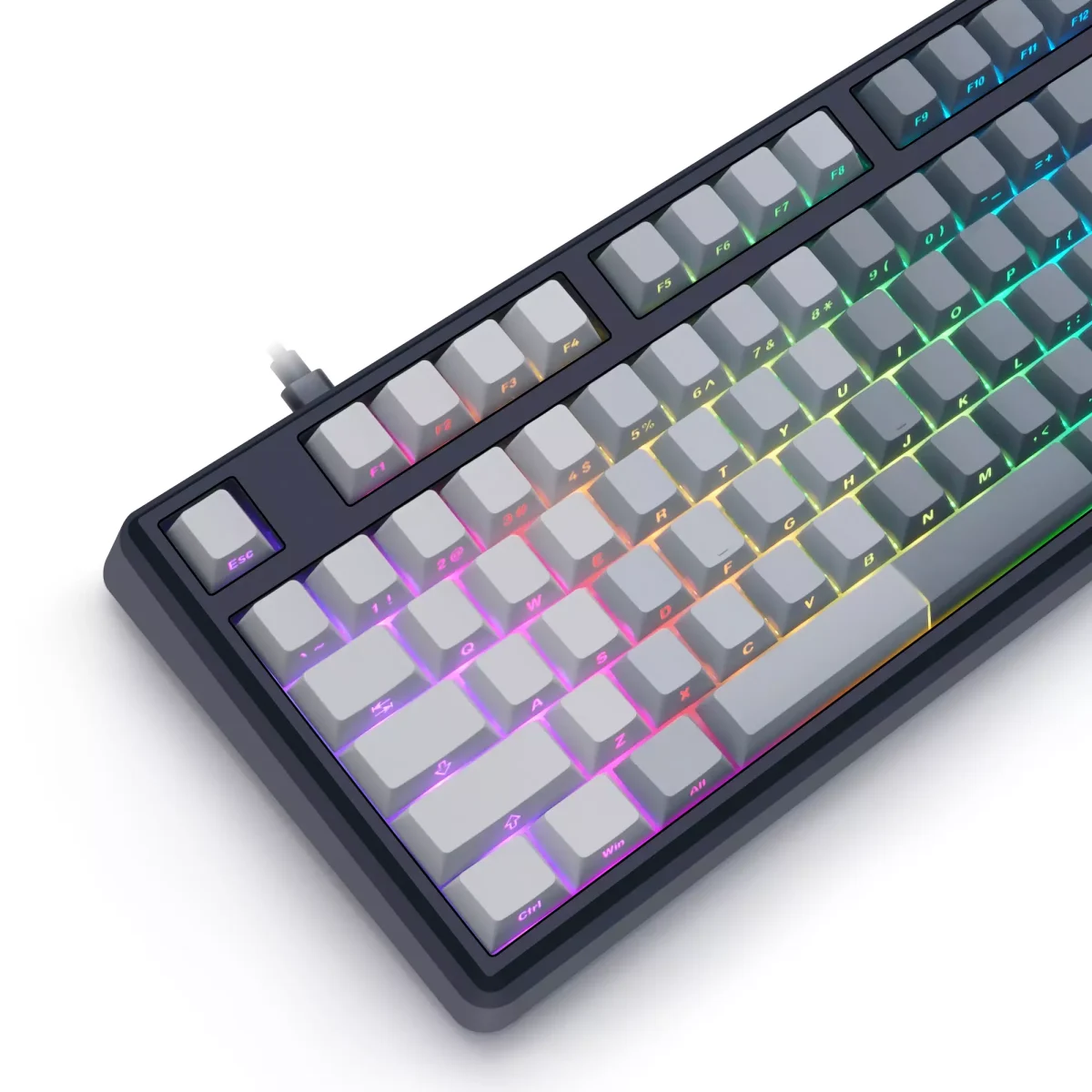 SKYLOONG GK104 RGB Gaming 8K Optical Keyboard - Glacier Brown Switch Hot Swappable - 8000Hz Polling Rate (English & Arabic)