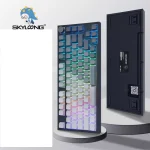 SKYLOONG GK75 RGB Gaming 8K Optical Keyboard - Glacier Yellow Switch - Hot Swappable (English & Arabic)