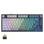 SKYLOONG GK75 RGB Gaming 8K Optical Keyboard - Glacier Yellow Switch - Hot Swappable (English & Arabic)