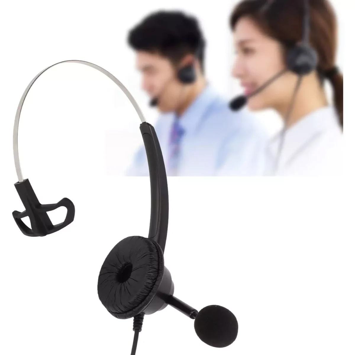 SXGOTY T200 USB Headset with Microphone Noise Cancelling, Super Light (Mono)