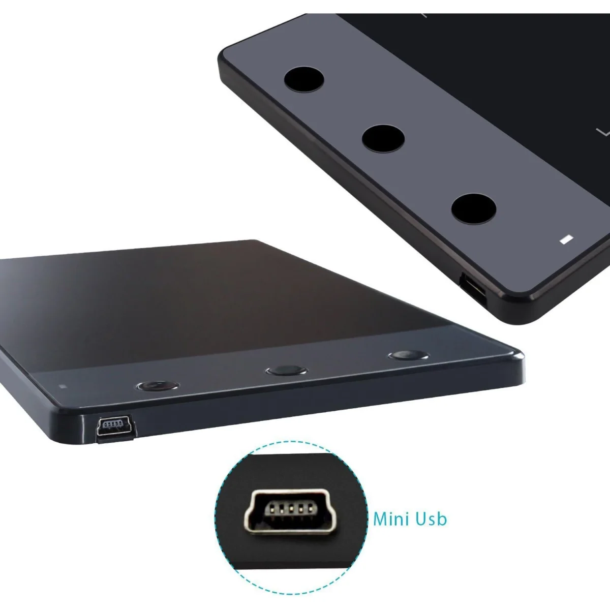 HUION H420 OSU Graphics Drawing Tablet Signature Pad with Digital Stylus and 3 Express Keys Black