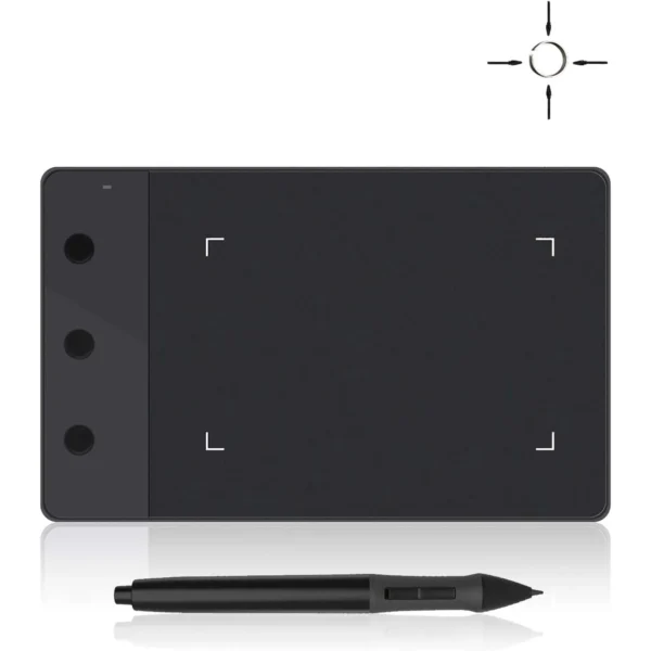 HUION H420 OSU Graphics Drawing Tablet Signature Pad with Digital Stylus and 3 Express Keys Black