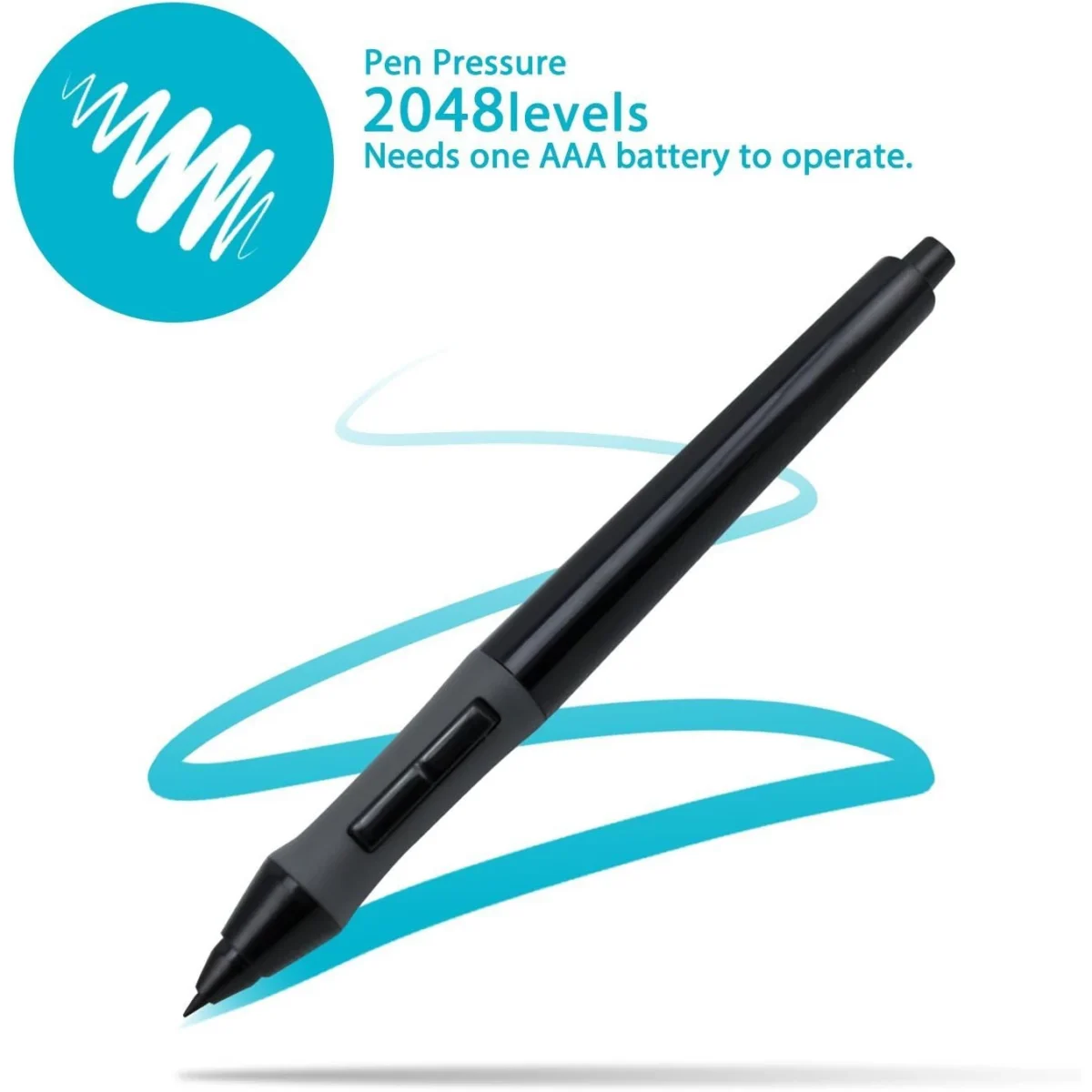 HUION H420 OSU Graphics Drawing Tablet Signature Pad with Digital Stylus and 3 Express Keys Black