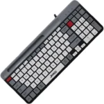Jedel K37 Wired Slim Chocolate Office Keyboard With Mobilephone Holder