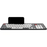 Jedel K37 Wired Slim Chocolate Office Keyboard With Mobilephone Holder