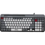 Jedel K37 Wired Slim Chocolate Office Keyboard With Mobilephone Holder