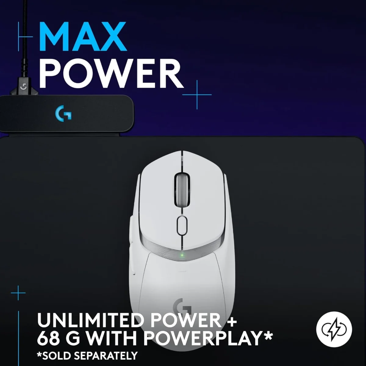 Logitech G309 Lightspeed Wireless, Bluetooth Gaming Mouse Hero 25K Sensor 86g (White)