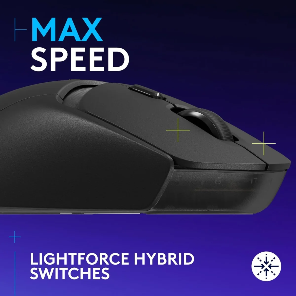 Logitech G309 Lightspeed Wireless, Bluetooth Gaming Mouse Hero 25K Sensor 86g (Black)