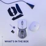Logitech G309 Lightspeed Wireless, Bluetooth Gaming Mouse Hero 25K Sensor 86g (White)